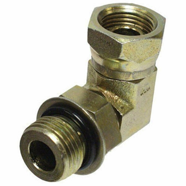 Apache 39006125 .50 in. Male O-Ring x .50 in. Female Pipe- 90 Degrees Swivel- Hydraulic Adapter 157098